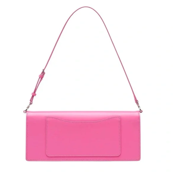 NWT Marc Jacobs The Mirror Leather Shoulder Bag Daisy Motif Adjustable Strap
